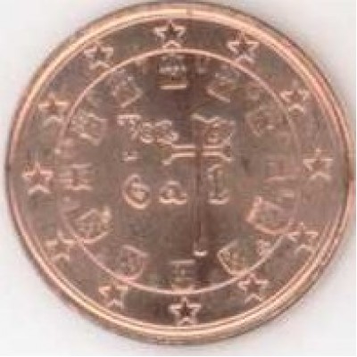 1 евроцент 2004 год. Португалия