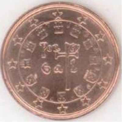 1 евроцент 2005 год. Португалия