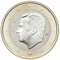 1 евро 2017 год. Испания