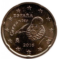 20 евроцентов 2016 год. Испания