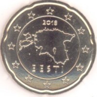 20 евроцентов 2018 год. Эстония