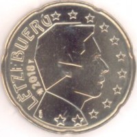 20 евроцентов 2018 год. Люксембург