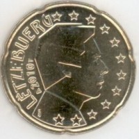 20 Евроцентов 2010 год. Люксембург