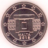 2 евроцента 2018 год. Мальта