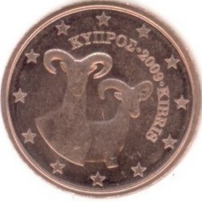 2 Евроцента 2009 год. Кипр