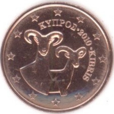 2 Евроцента 2010 год. Кипр