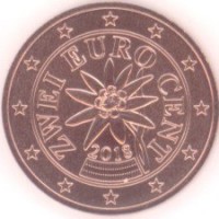 2 евроцента 2018 год. Австрия