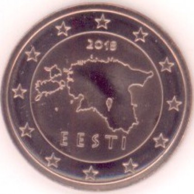 2 Евроцента 2018 год. Эстония