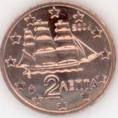 2 Евроцента 2005 год. Греция