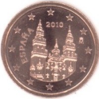 2 евроцента 2010 год. Испания