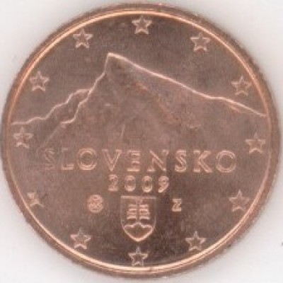 2 евроцента 2009 год. Словакия