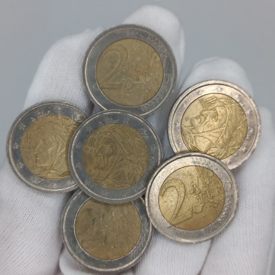 2 евро 2002год. Италия (из оборота)