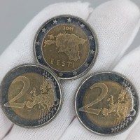 2 евро 2011 год. Эстония (из оборота)