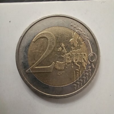2 евро 2014 год. Латвия (из оборота)