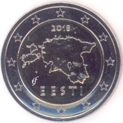 2 евро 2018 год. Эстония