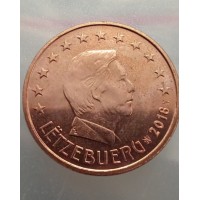 5 Евроцентов 2018 год. Люксембург (лев)