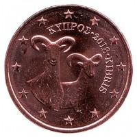 5 Евроцентов 2018 год. Кипр