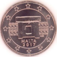 5 Евроцентов 2017 год. Мальта