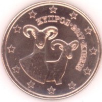 5 Евроцентов 2017 год. Кипр