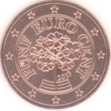 5 евроцентов 2015 год. Австрия