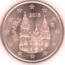 5 Евроцентов 2015 год. Испания