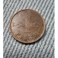 1 пенни 1967 год. Финляндия 