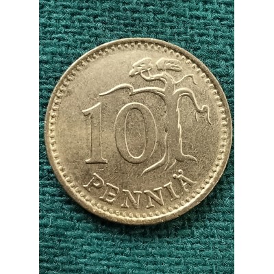 10 пенни 1980 год. Финляндия 