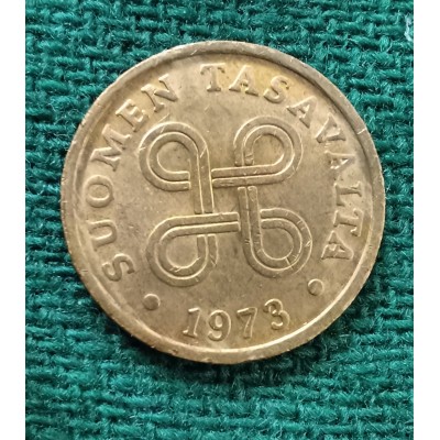5 пенни 1973 год. Финляндия 