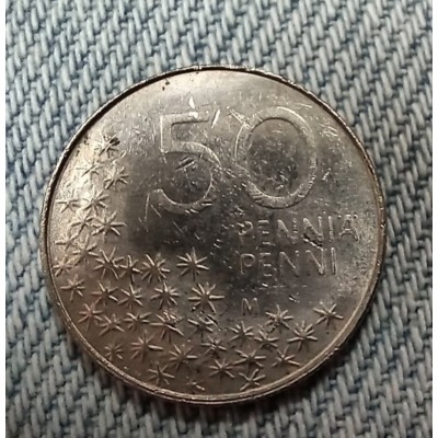 50 пенни 1991 год. Финляндия