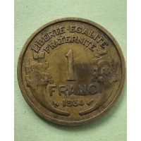1 франк 1934 год. Франция
