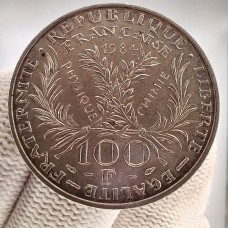  100 франков 1984 год. Франция. 50 лет со дня смерти Марии Кюри