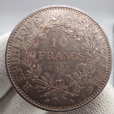 10 франков 1972 год. Франция. Геркулес и музы