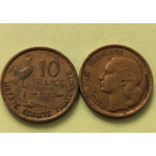 10 франков 1952 год. Франция 