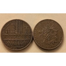 10 франков 1987 год. Франция