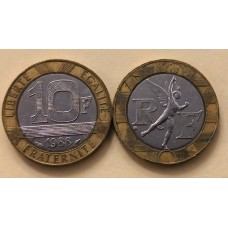 10 франков  1988 год. Франция