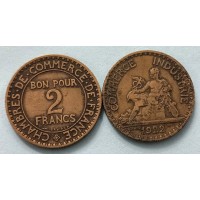  2 франка 1922 год. Франция