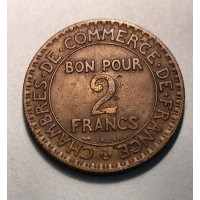  2 франка 1923 год. Франция