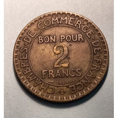  2 франка 1923 год. Франция
