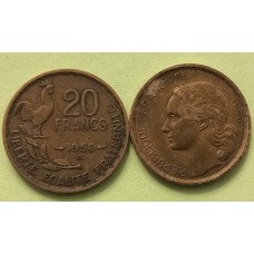 20 франков 1950 год. Франция "В"