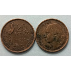 20 франков 1952 год. Франция "В"
