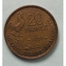 20 франков 1953 год. Франция 