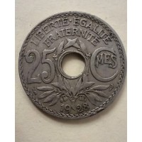 25 сантимов 1928 год. Франция 