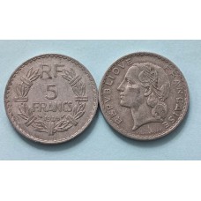 5 франков 1949 год. Франция