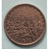 5 франков 1970 год. Франция