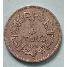 5 франков 1950 год. Франция "В"