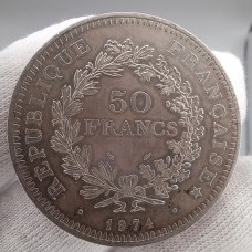 50 франков 1974 год. Франция. Геркулес и музы
