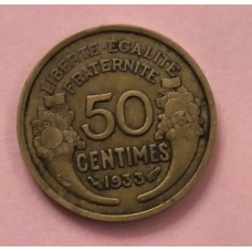 50 сентим 1933 год. Франция.