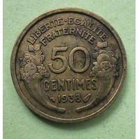 50 сентим 1938 год. Франция.