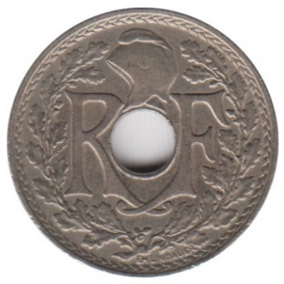 10 сантимов 1927 год. Франция.