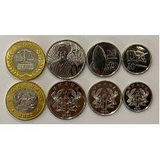 Набор из 4 монет 2016-2022 год. Гана 